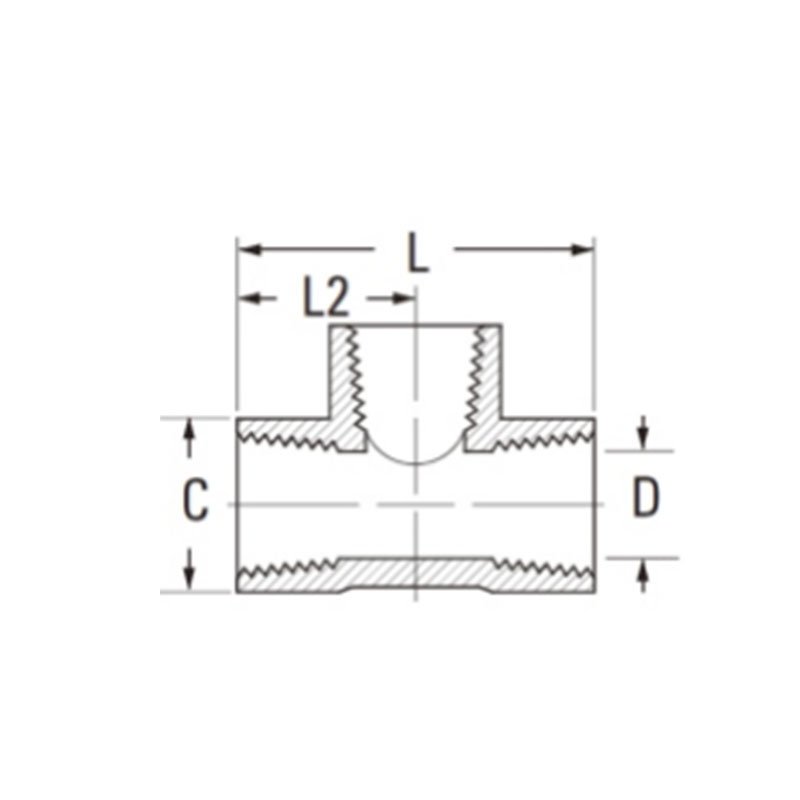 S.A.E pipe fittings Tee [Ref.SAE NO.130438]